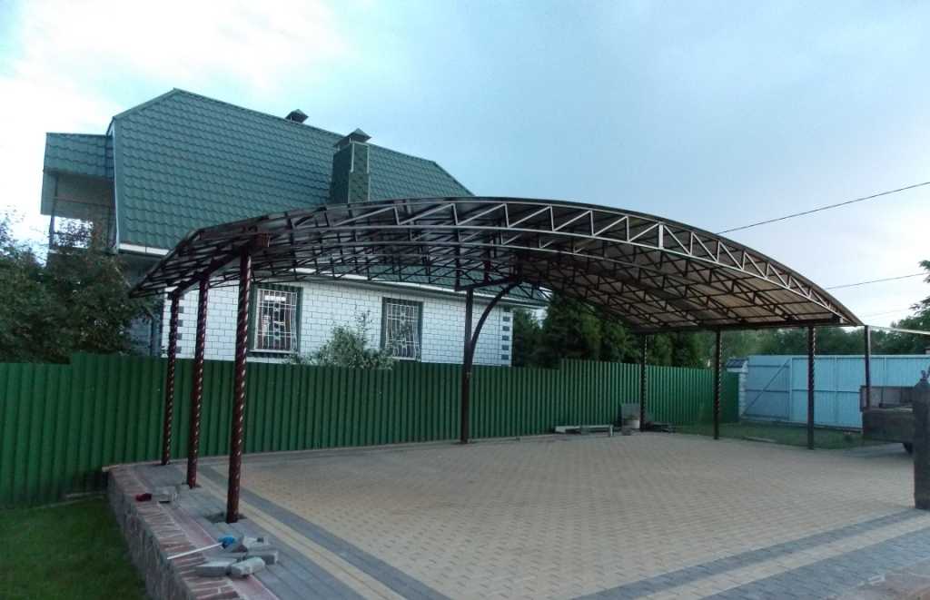 Красивые навесы: обзор популярных дизайнов и материалов