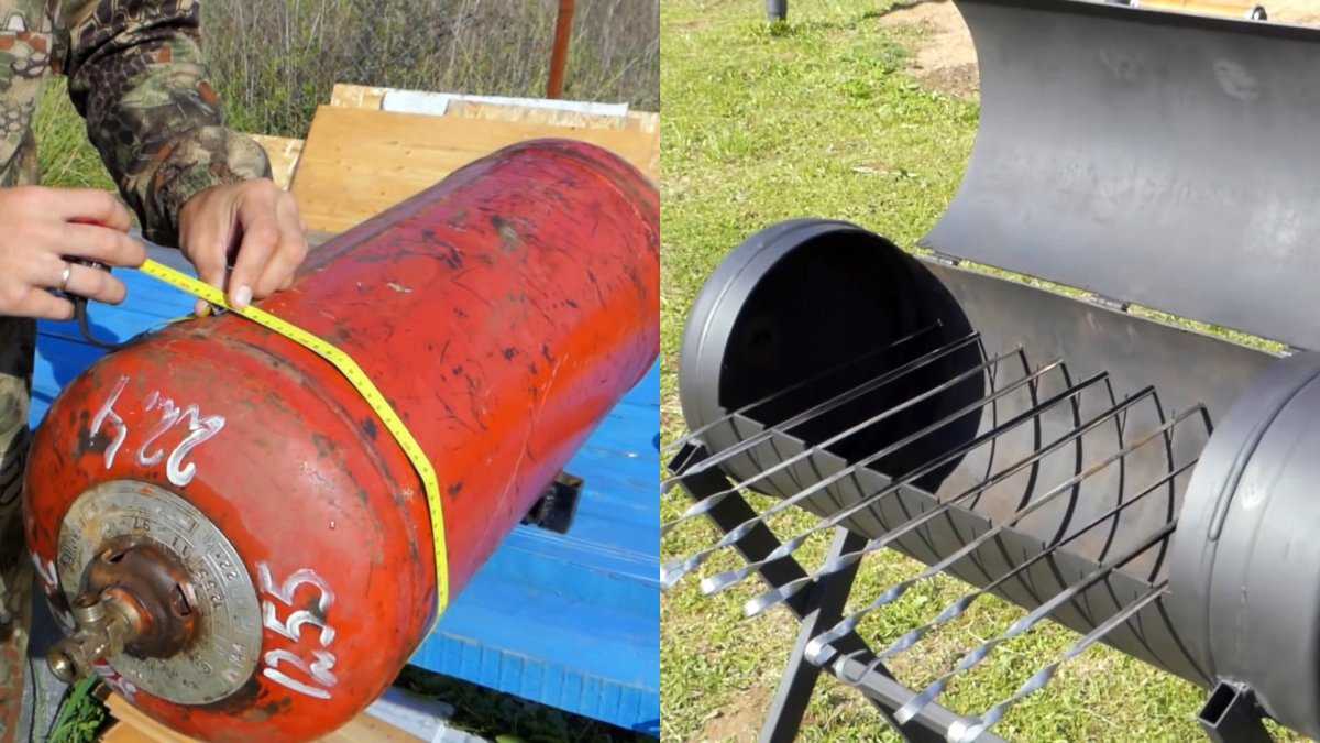 Мангал из газового баллона своими руками – инструкция с фото