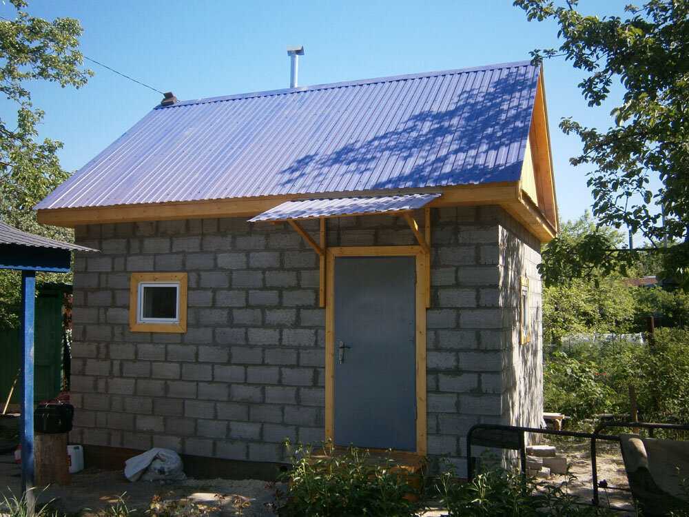 Строительство бани из газосиликатных блоков