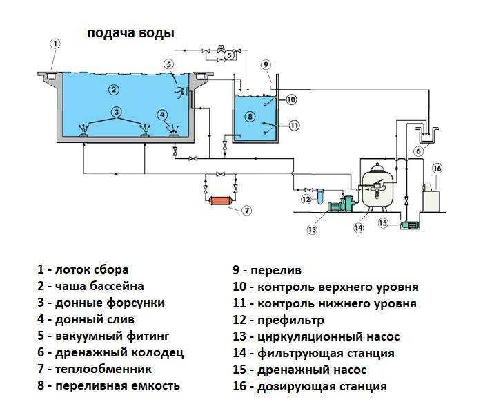 Бассейн с переливом: принцип работы, плюсы и минусы